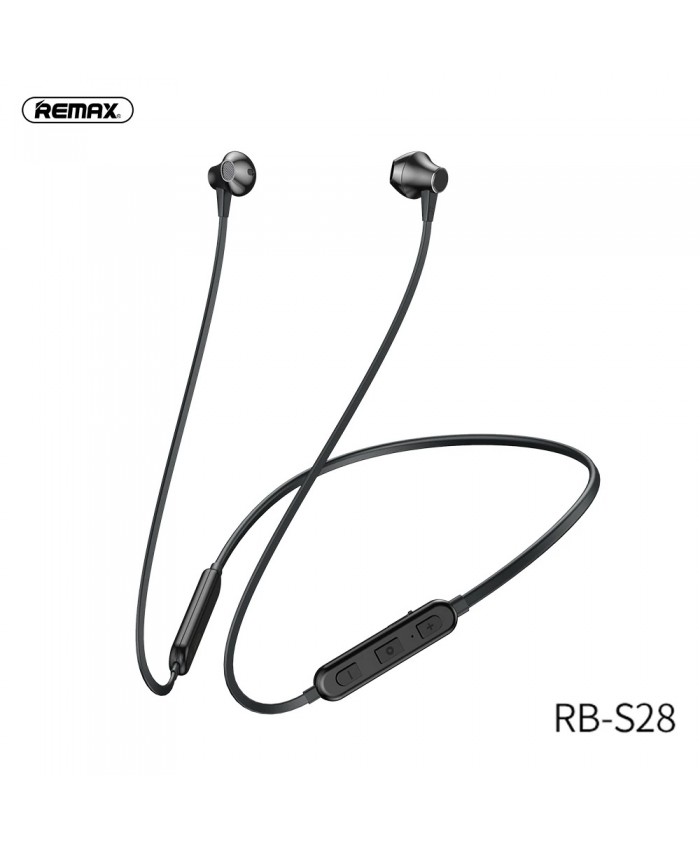 Remax RB-S28 Wireless Bluetooth Earphone Stereo Sport sweatproof Bluetooth Headset Earbuds Magnetic Earpiece With Mic
